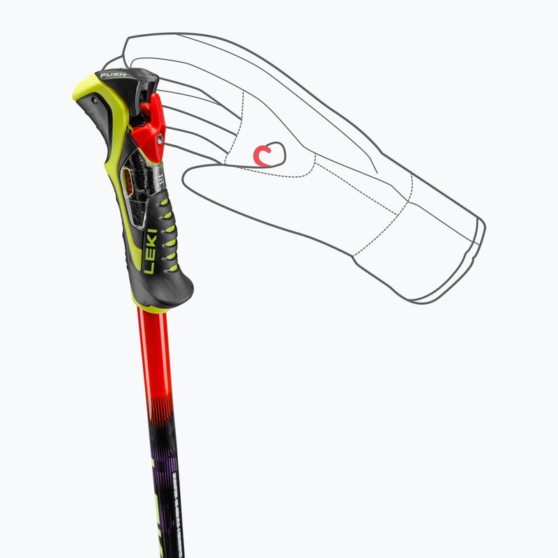 Lyžařské hole LEKI WCR Pro SL TR bright red/black/neon yellow 6
