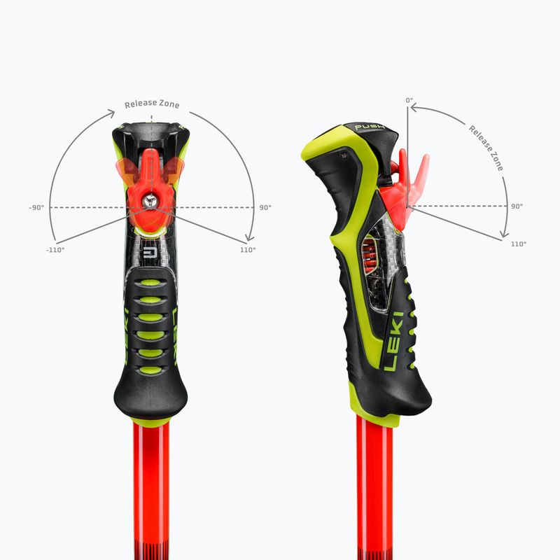 Lyžařské hole LEKI WCR Pro SL TR bright red/black/neon yellow 7