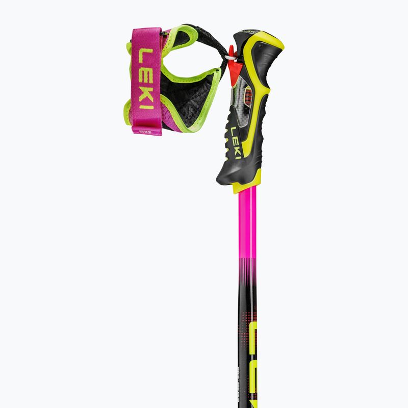 Dětské lyžařské hole LEKI WCR Pro Lite SL TR neon pink/black/neon yellow 3