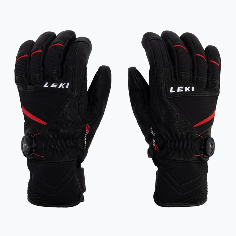 LEKI Griffin Tune S Boa pánské lyžařské rukavice černá/červená 649808302080 3