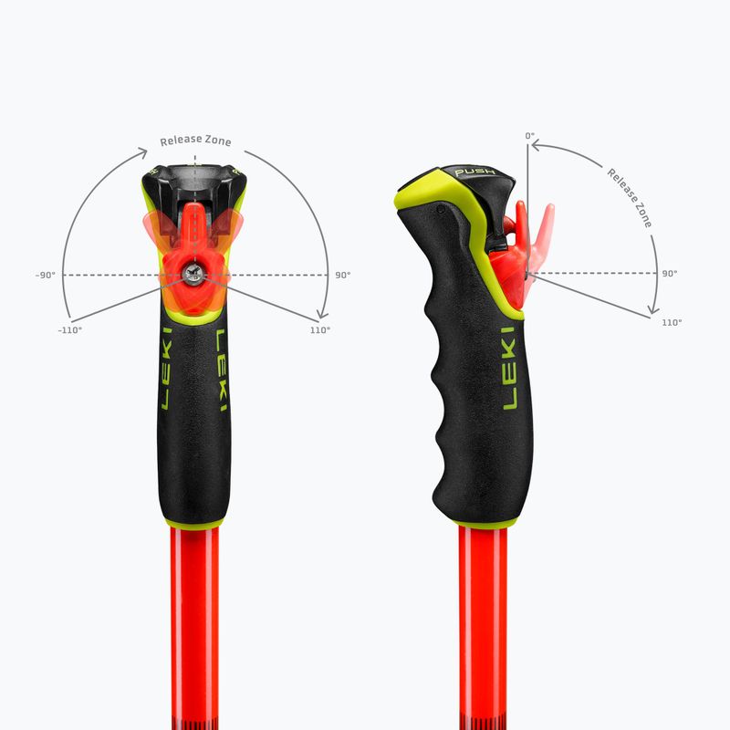 Lyžařské hole LEKI WCR Pro GS TR bright red/black/neon yellow 7
