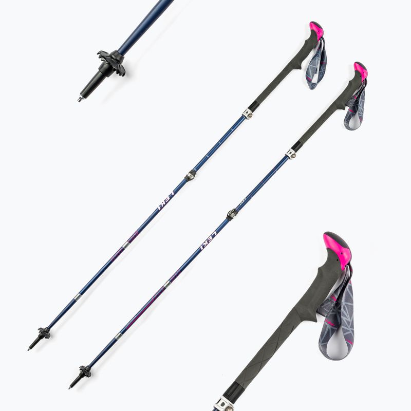 Trekové hole Leki Micro Vario Carbon modré 6492067 7
