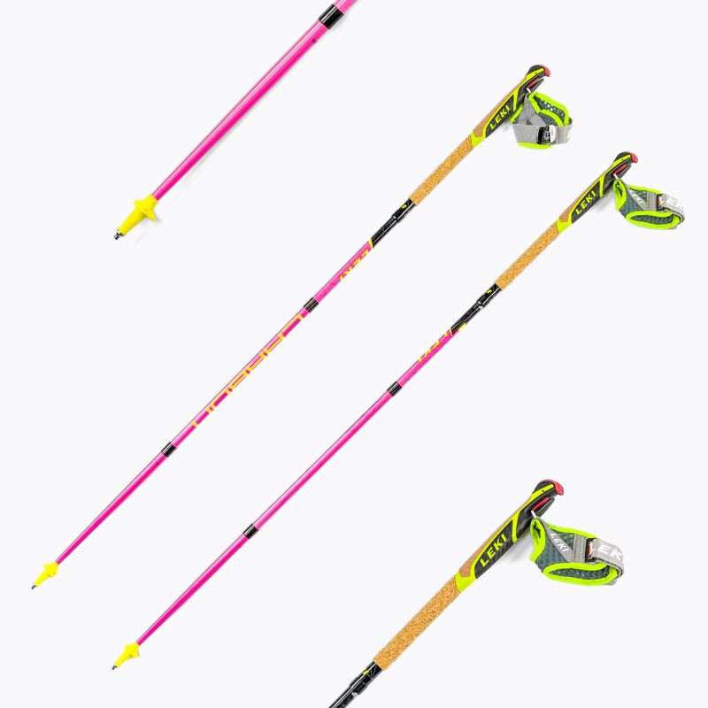 Trekové hole pro běhání Leki Micro Trail Pro růžové 65025852110 6