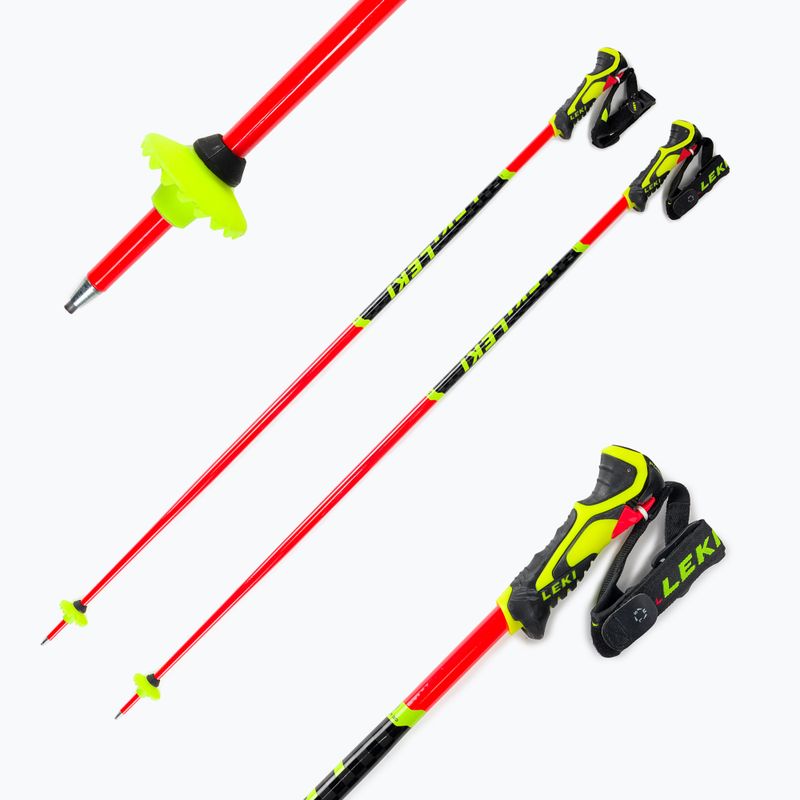 Dětské lyžařské hole LEKI Wcr Lite Sl 3D červené 65065851 8