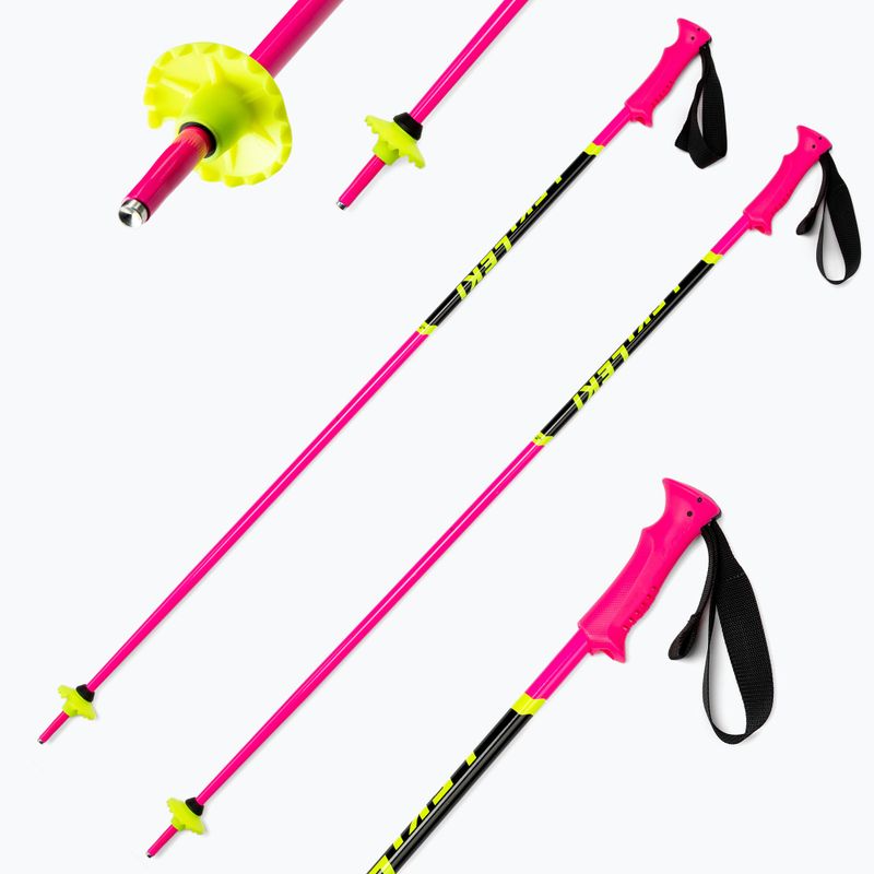 Dětské lyžařské hole LEKI Racing Kids růžové 65044302 6