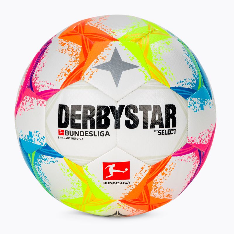 Derbystar Bundesliga Brillant Replika fotbalový míč v22 bílá a barevná