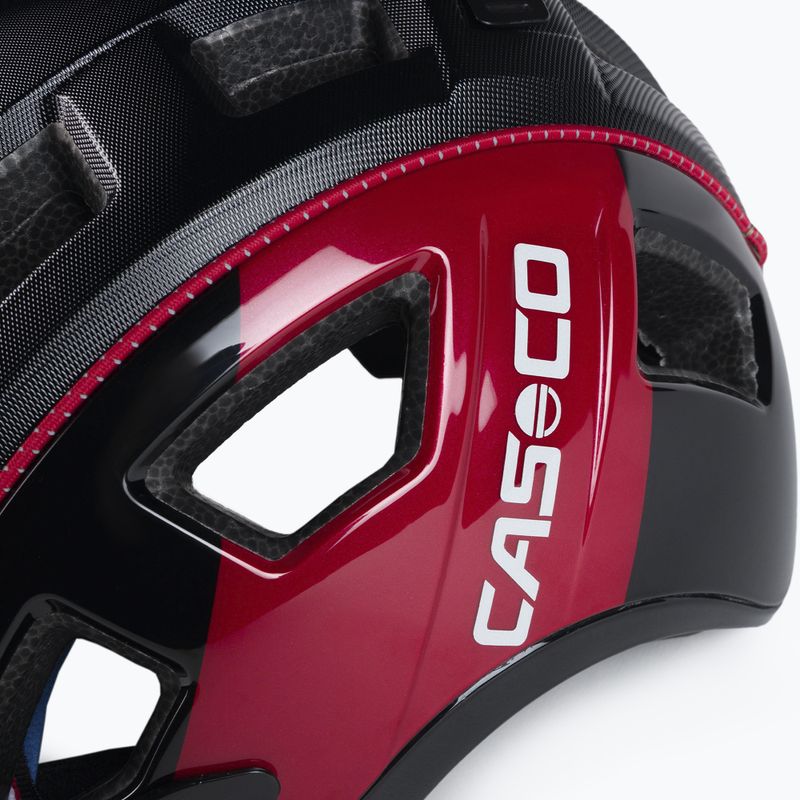 Cyklistická přilba CASCO MTBE 2 černá/červená 04.1325 7