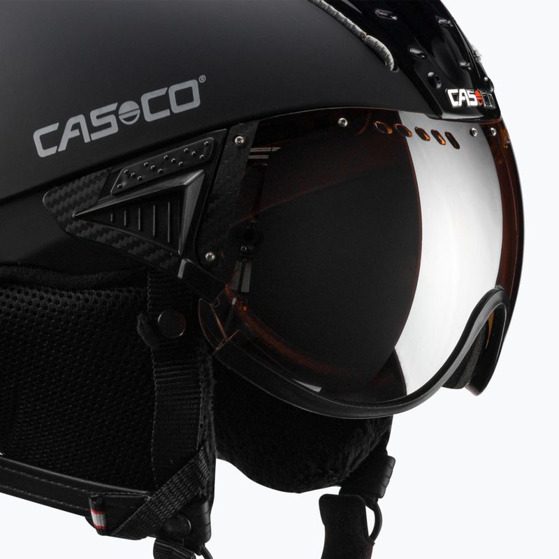 Lyžařská přilba CASCO SP-2 Carbonic Visor černá 07.3732 6