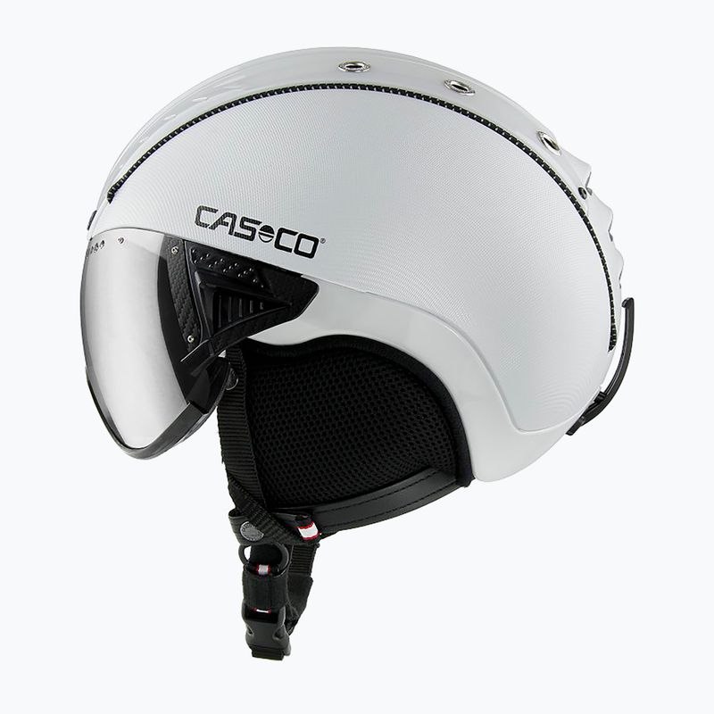 Lyžařská přilba CASCO SP-2 Carbonic Visor bílá 07.3737 8