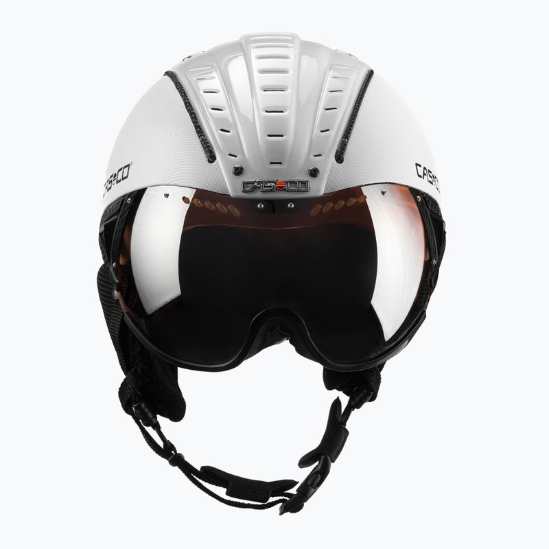 Lyžařská přilba CASCO SP-2 Carbonic Visor bílá 07.3737 2