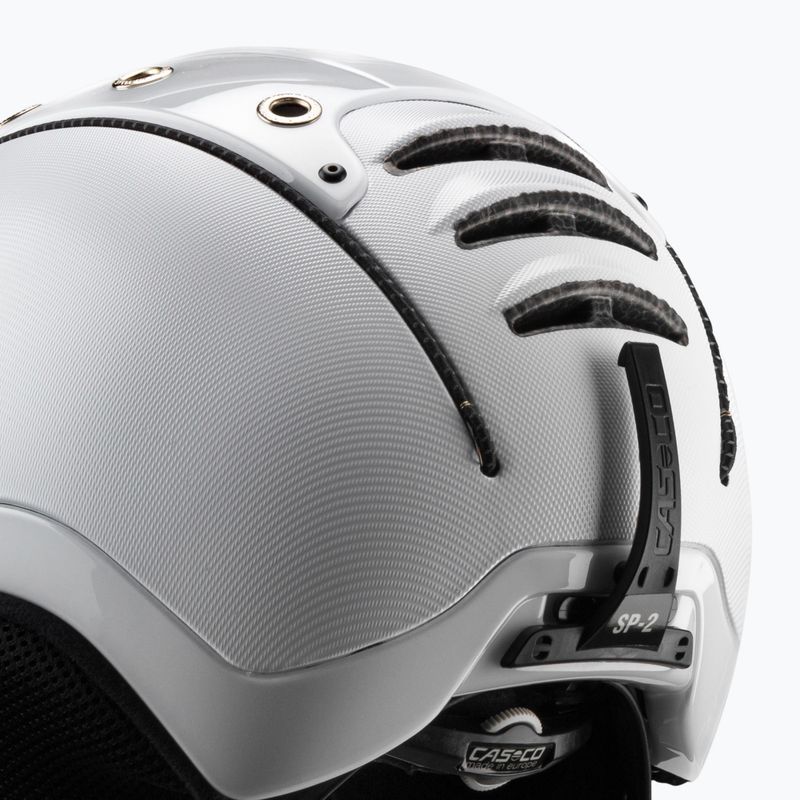 Lyžařská přilba CASCO SP-2 Carbonic Visor bílá 07.3737 7