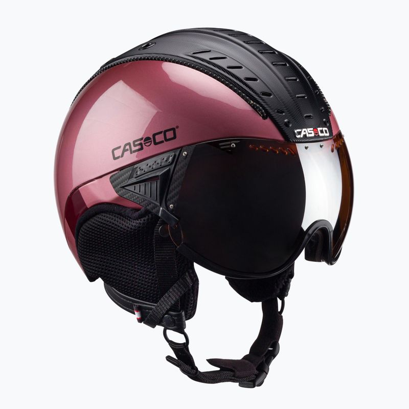 Lyžařská přilba CASCO SP-2 Carbonic Visor pink 07.3736