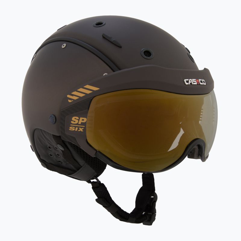 Lyžařská helma  CASCO SP-6 Visor brown gradient