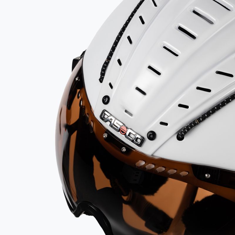 Lyžařská helma CASCO SP-2 Visier bílá 07.3707 6