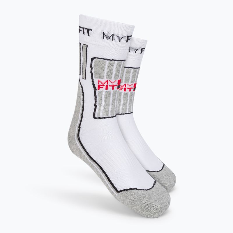 Ponožky Powerslide MyFit na kolečkové brusle bílé/šedé 900988