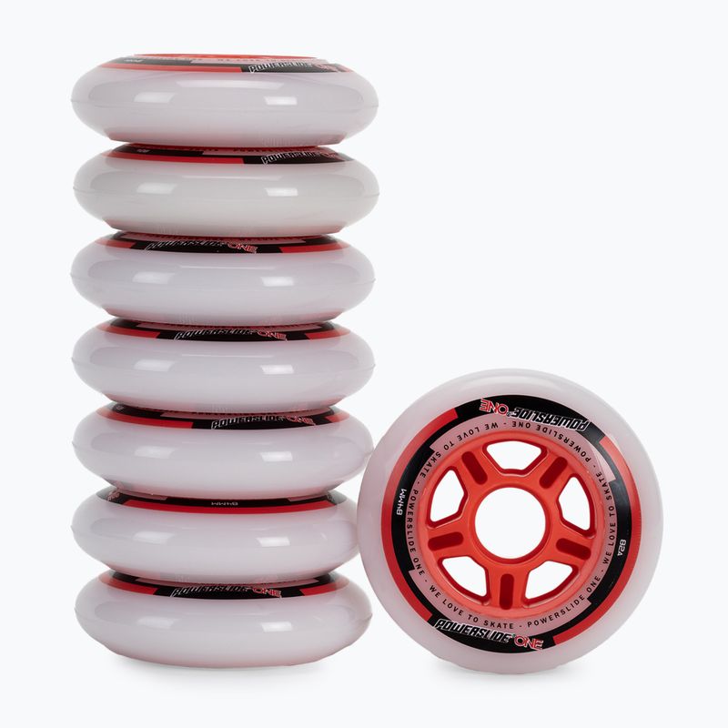 Powerslide PS One Spacer/Bearings 8 ks. 84mm/82A bílá 905306 2