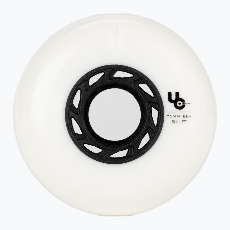 Powerslide Team 72 4-pack white rollerblade wheels 406181 2