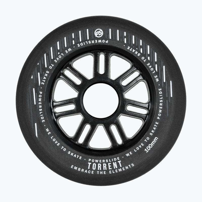 Kolečka Powerslide Torrent Rain 100 mm/84A 4 ks black