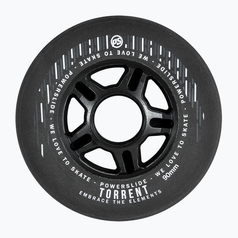 Powerslide Torrent Rain 4-Pack kolečka pro kolečkové brusle černá 905364
