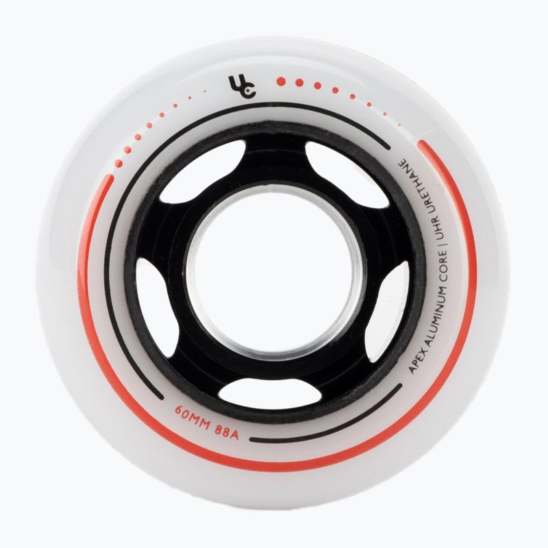 UNDERCOVER WHEELS Apex 60 4-Pack bílá/černá kolečka pro kolečkové brusle 406192 2