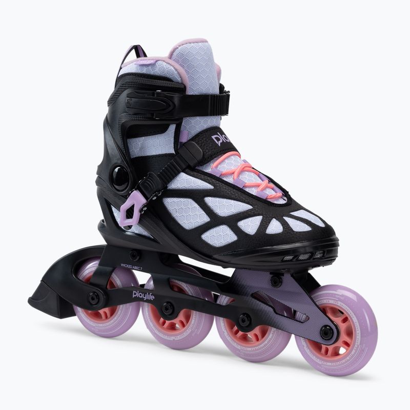 Dámské in-line brusle Playlife Lancer 84 black violet 880274