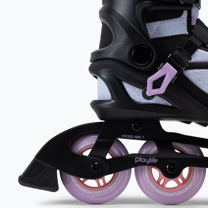 Dámské in-line brusle Playlife Lancer 84 black violet 880274 8