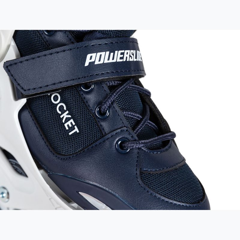 Dětské kolečkové brusle Powerslide Rocket white/navy blue 16