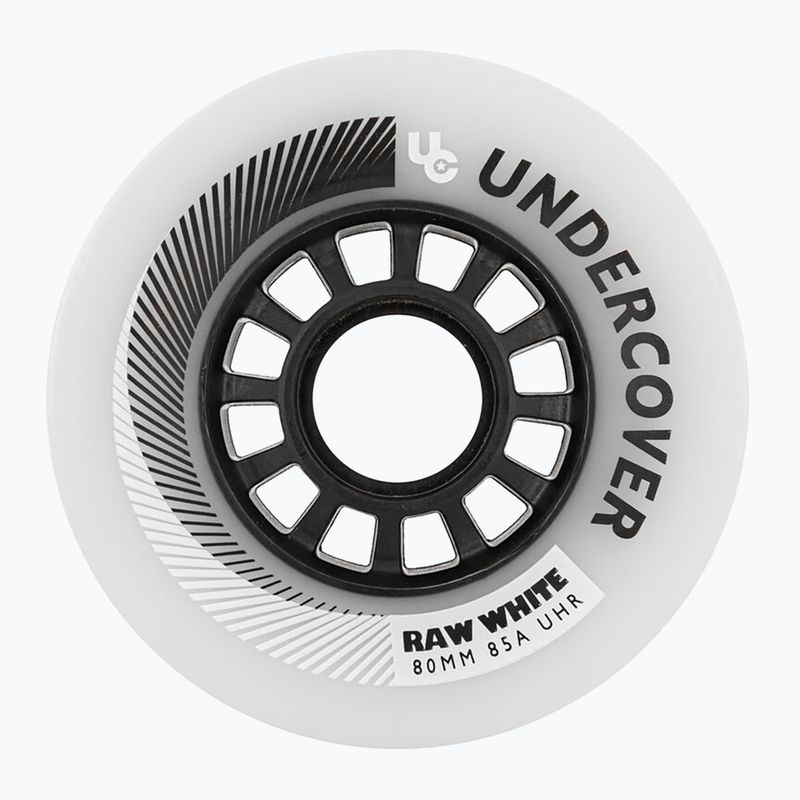 Kolečka UNDERCOVER WHEELS Raw 80 mm/85A 4 ks white