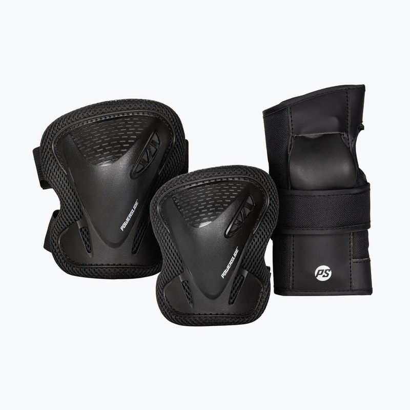 Komplet dětských chráničů Powerslide Basic Adult black