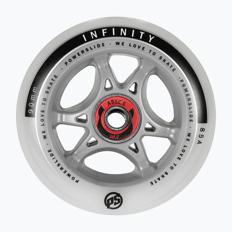 Kolečka na inline brusle Powerslide Infinity RTR ABEC9/Walker 4 pcs. grey