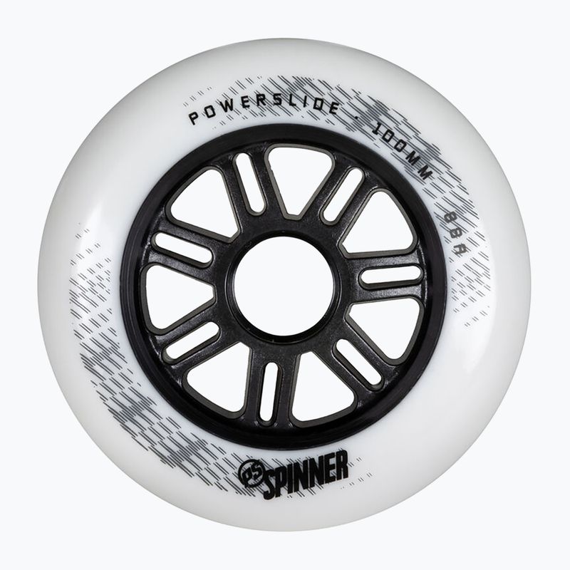 Powerslide Spinner 100 mm/88A kolečka pro kolečkové brusle 3 ks bílá.