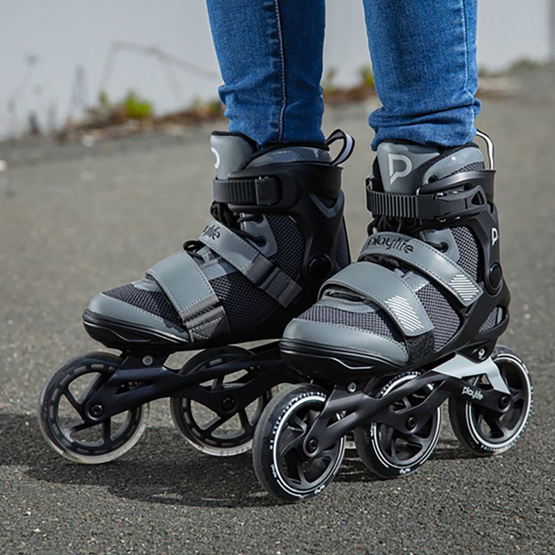 Pánské kolečkové brusle Playlife GT 110 black/grey 13