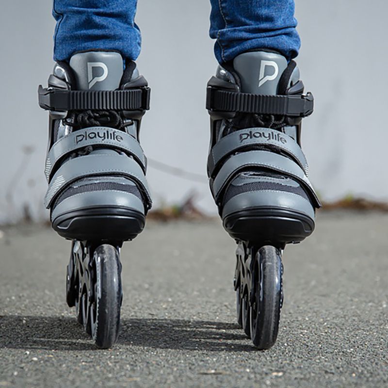 Pánské kolečkové brusle Playlife GT 110 black/grey 14