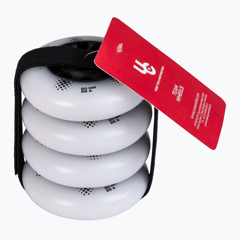 Kolečka na inline brusle UNDERCOVER WHEELS Team Pro 80 mm/88A 4 pcs. white