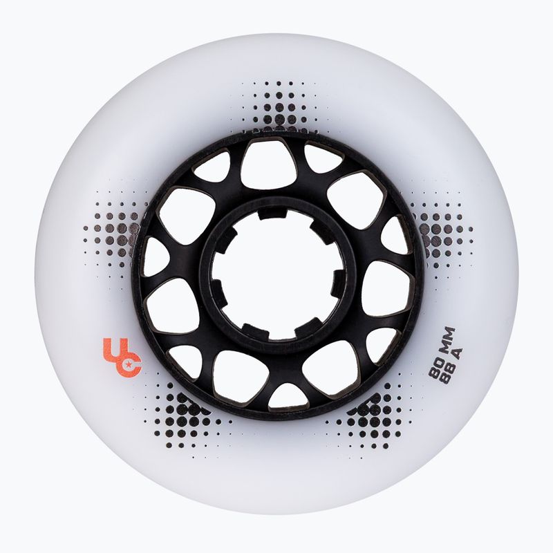 Kolečka na inline brusle UNDERCOVER WHEELS Team Pro 80 mm/88A 4 pcs. white 2