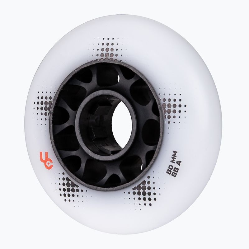 Kolečka na inline brusle UNDERCOVER WHEELS Team Pro 80 mm/88A 4 pcs. white 5