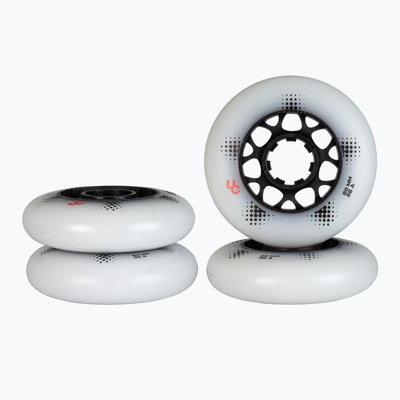 Kolečka na inline brusle UNDERCOVER WHEELS Team Pro 80 mm/88A 4 pcs. white 6