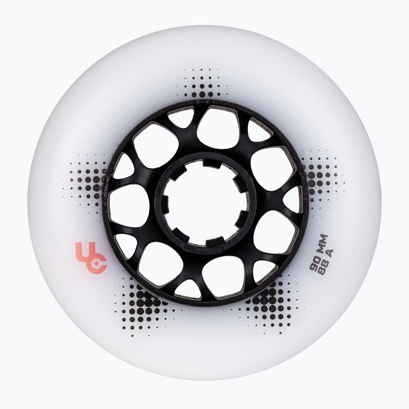 Kolečka na inline brusle UNDERCOVER WHEELS Team Pro 90 mm/88A 4 pcs. white 3