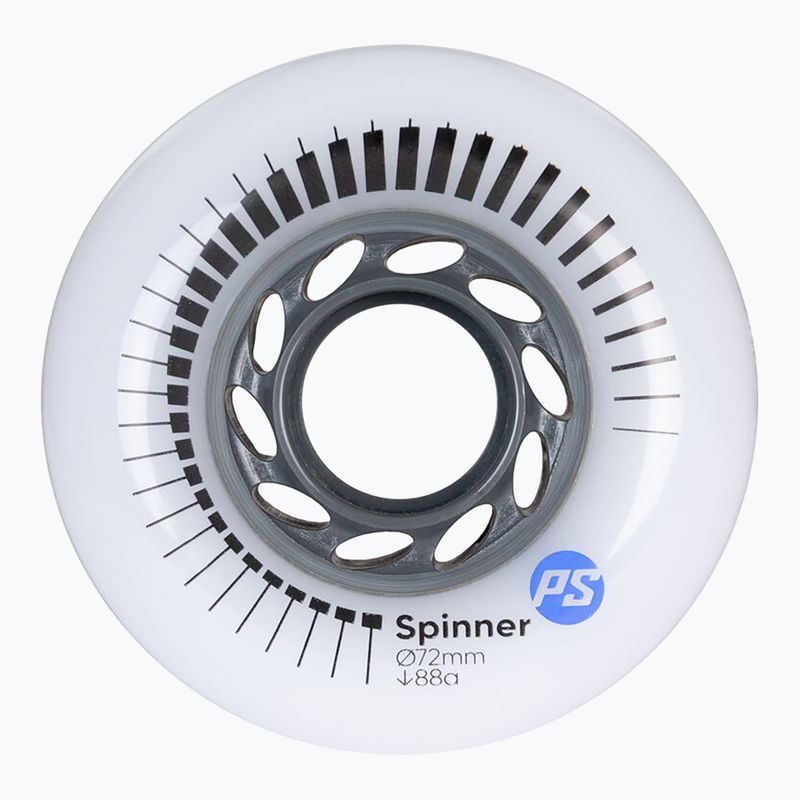 Kolečka na inline brusle Powerslide Spinner 72 mm/88A 4 pcs. white