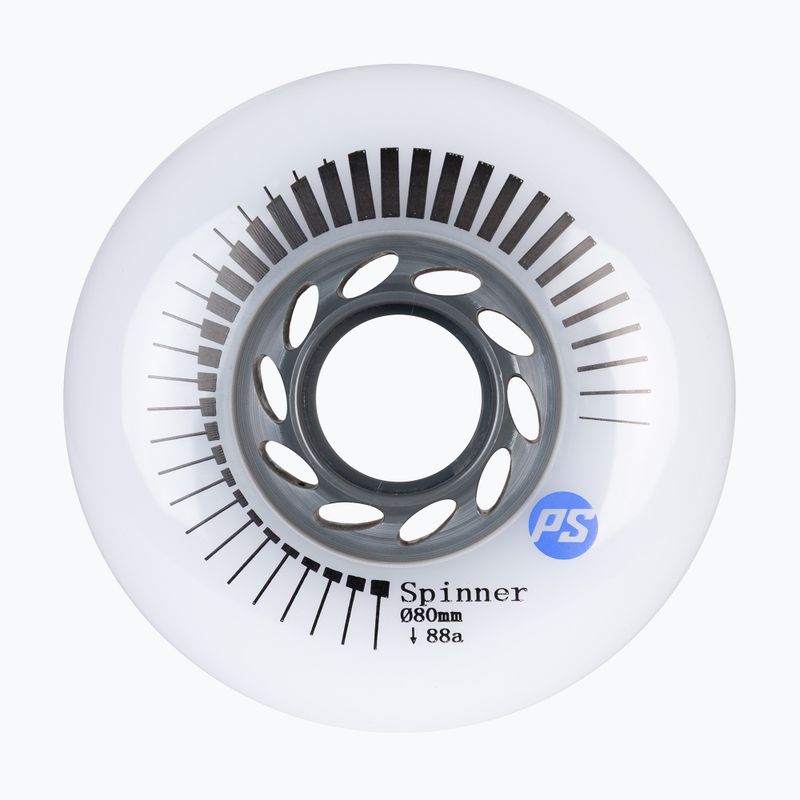 Kolečka na inline brusle Powerslide Spinner 80 mm/88A 4 pcs. white