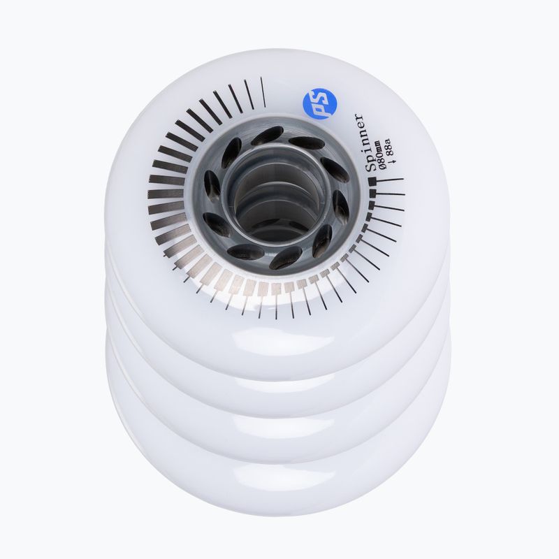 Kolečka na inline brusle Powerslide Spinner 80 mm/88A 4 pcs. white 3