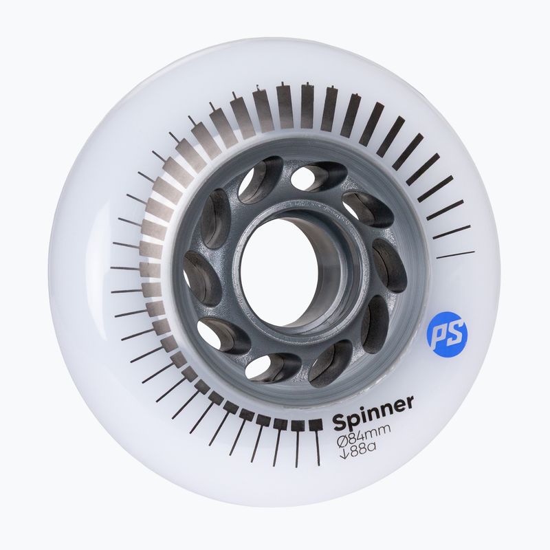 Kolečka na inline brusle Powerslide Spinner 84 mm/88A 4 pcs. white 2
