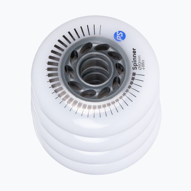 Kolečka na inline brusle Powerslide Spinner 90 mm/88A 4 pcs. white 3