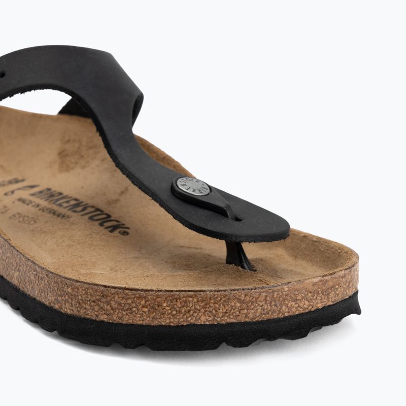 Nazouváky BIRKENSTOCK Gizeh Oiled Leather black 7