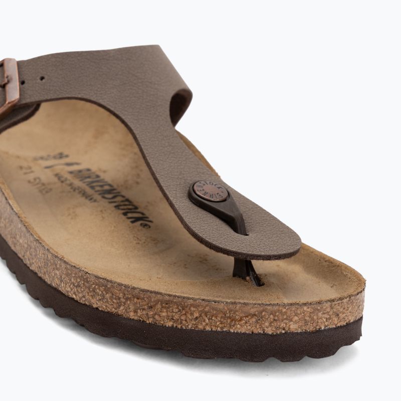 Nazouváky BIRKENSTOCK Gizeh Birkibuc Narrow mocca 7