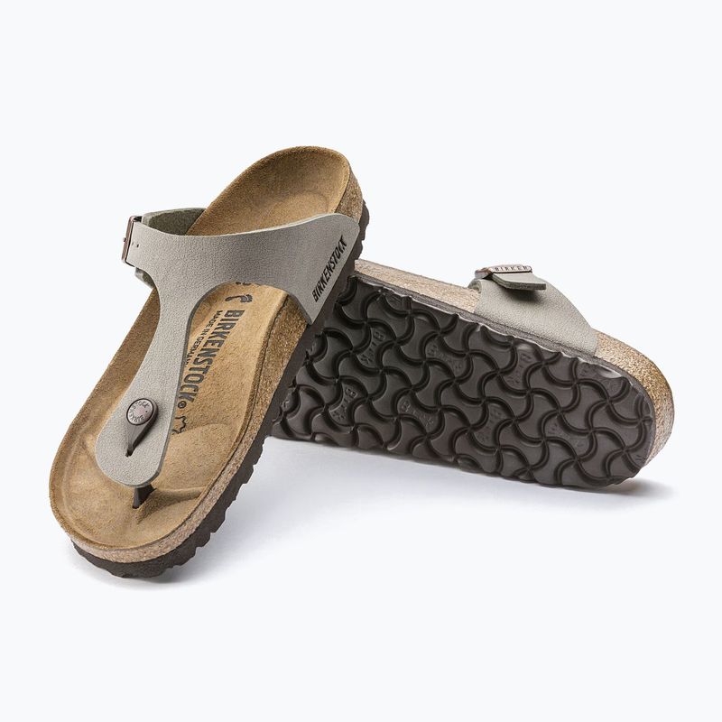 Nazouváky BIRKENSTOCK Gizeh Birkibuc Narrow stone 12