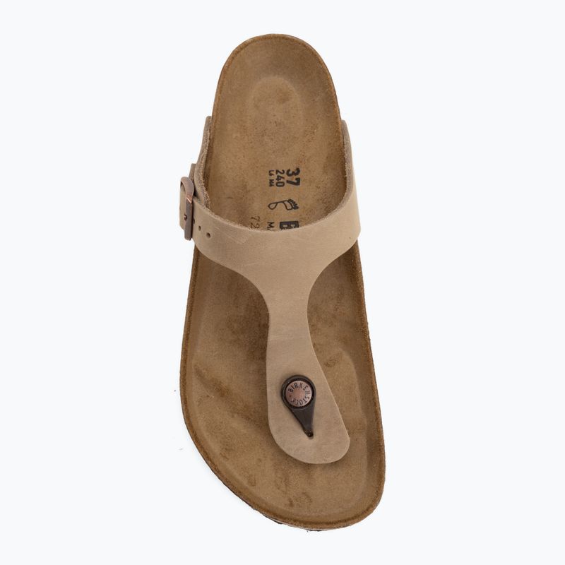 Nazouváky BIRKENSTOCK Gizeh Oiled Leather tabacco brown 5