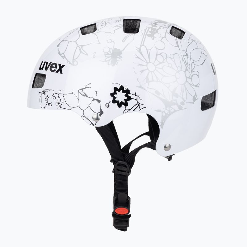 Dětská helma UVEX Kid 3 white flower/black 3