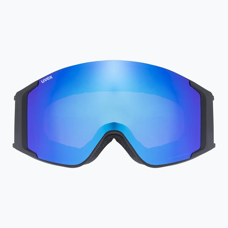 Lyžařské brýle  UVEX G.gl 3000 TO black matt/mirror blue/lasergold lite/clear 6