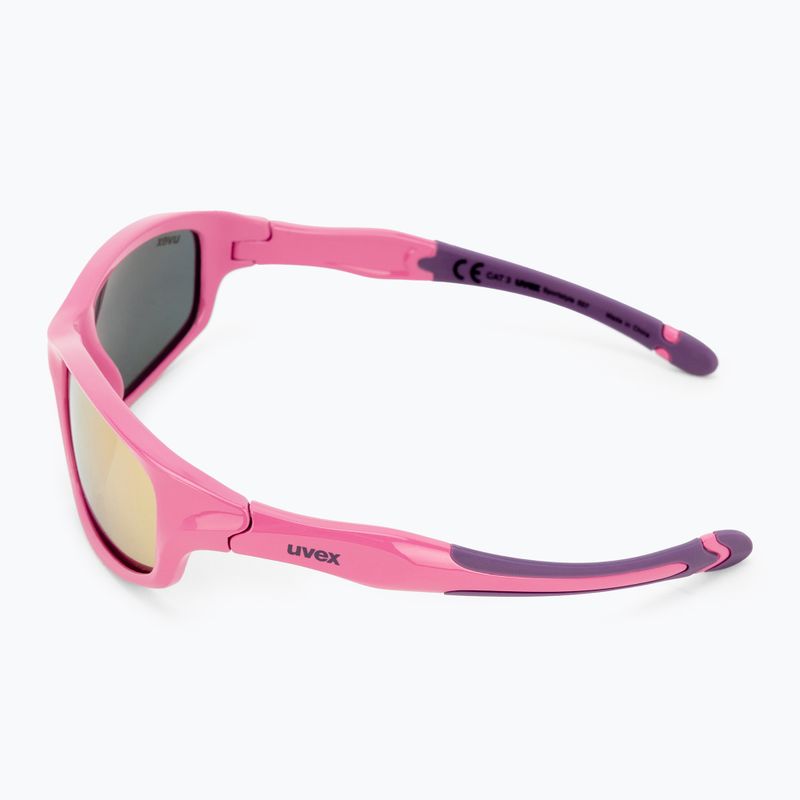UVEX dětské sluneční brýle Sportstyle 507 pink purple/mirror pink 53/3/866/6616 4